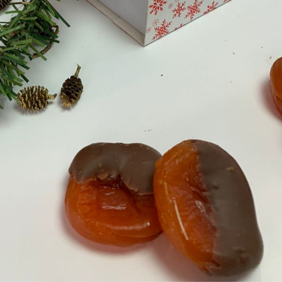 Chabacanos glaseados navidad