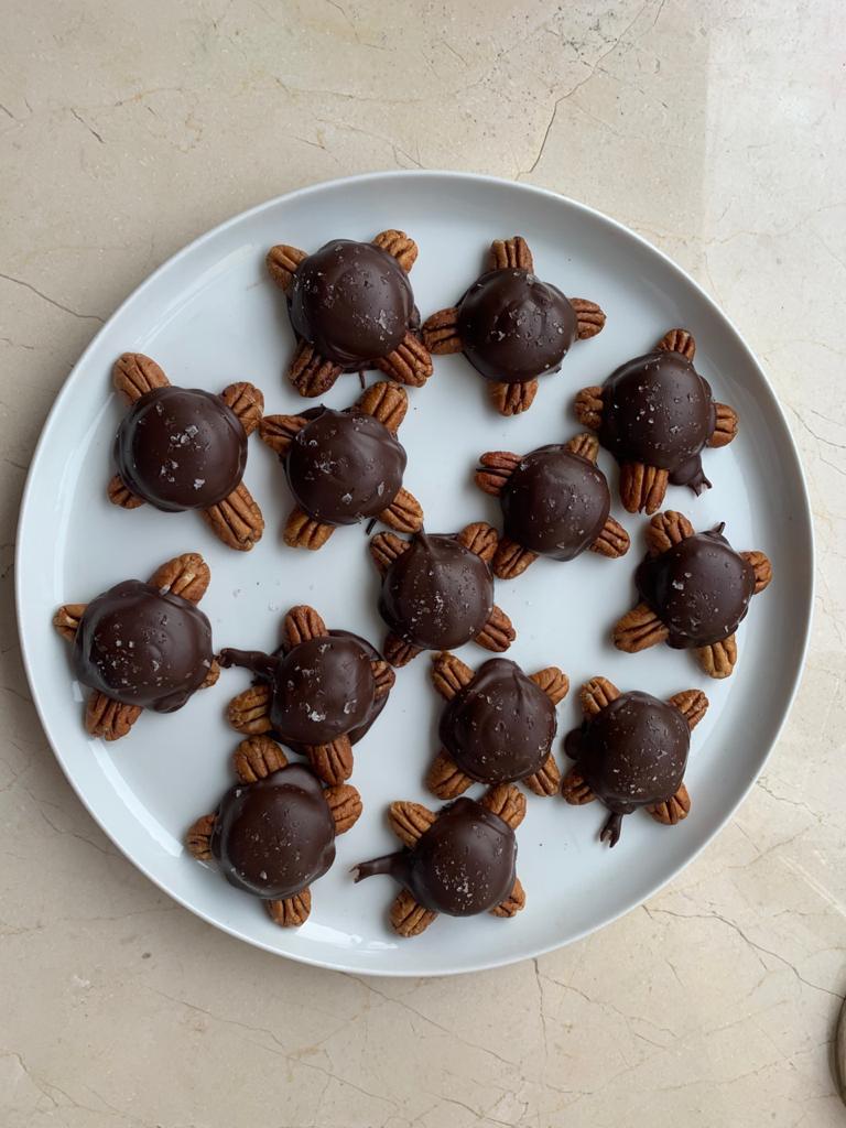 Salted Caramel Turtles